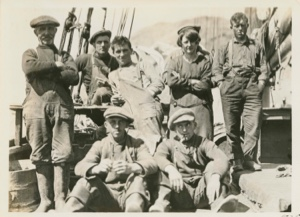 Image of Crew of Fishing Schooner at Solomon's Island